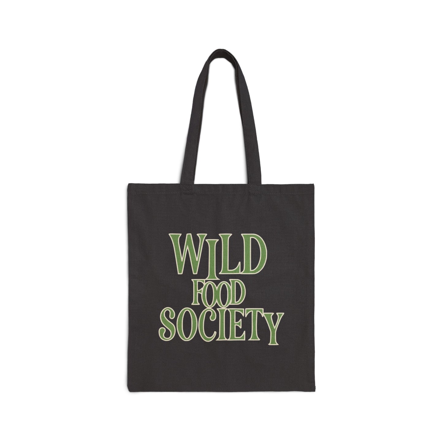 Wild Food Society Canvas Tote Bag for Farmers Market & Grocery Runs
