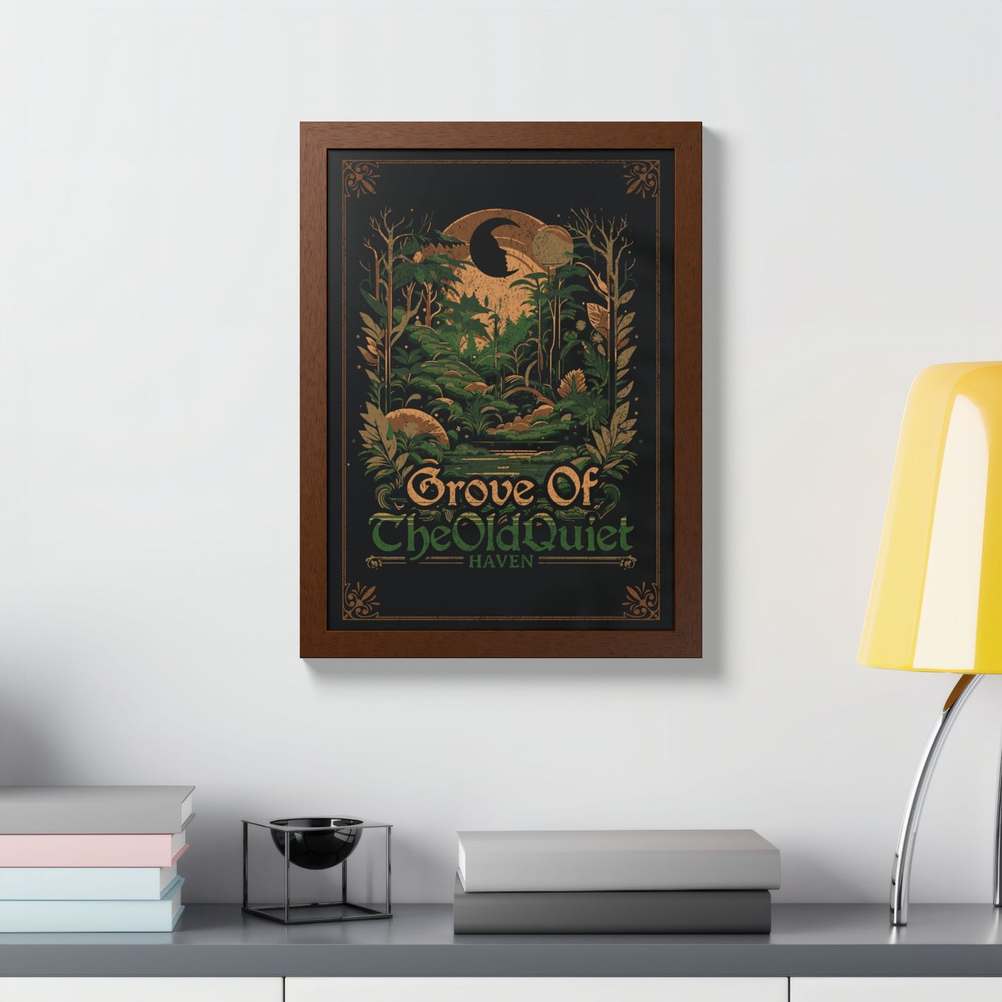 Grove of the Old Quiet Framed Print | Vintage Forest Wall Art
