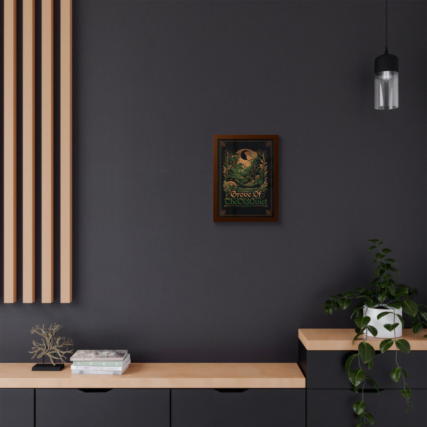 Grove of the Old Quiet Framed Print | Vintage Forest Wall Art