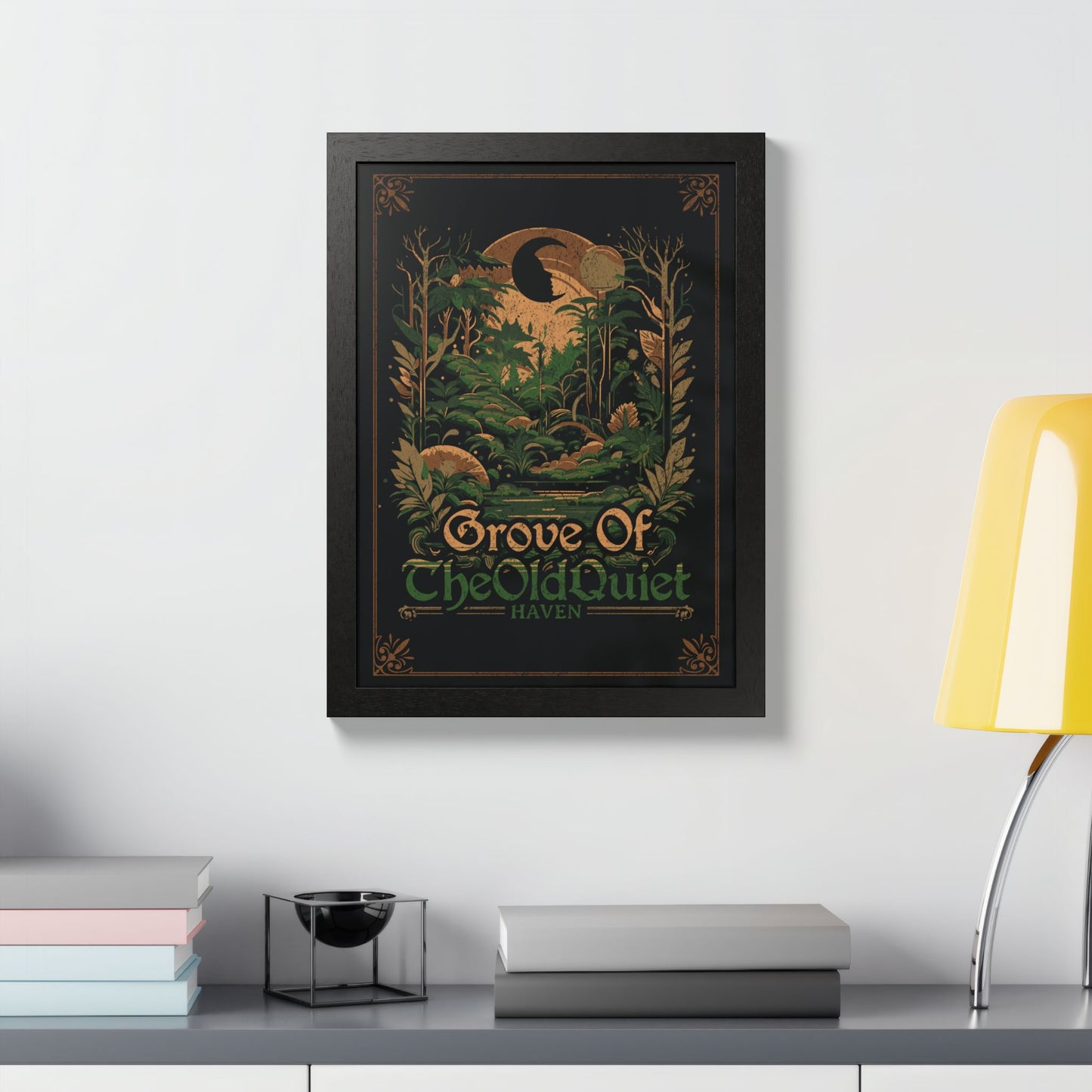 Grove of the Old Quiet Framed Print | Vintage Forest Wall Art
