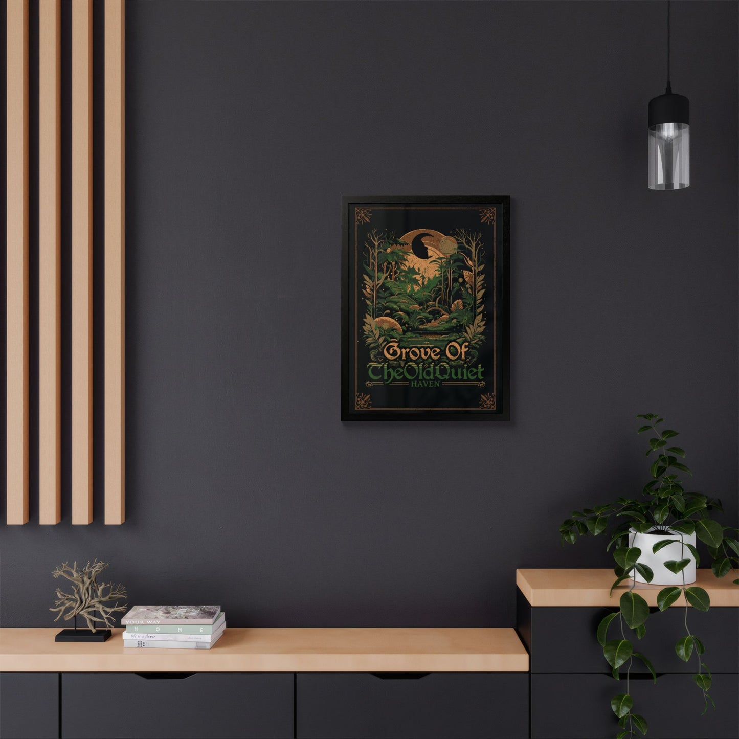 Grove of the Old Quiet Framed Print | Vintage Forest Wall Art