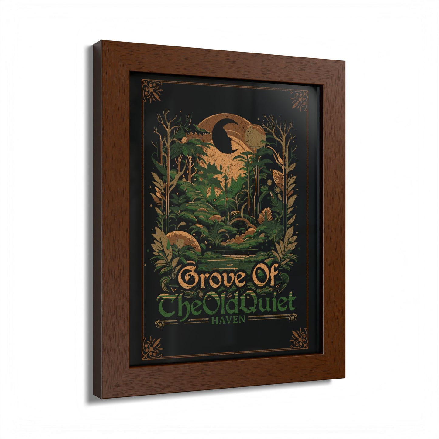 Grove of the Old Quiet Framed Print | Vintage Forest Wall Art