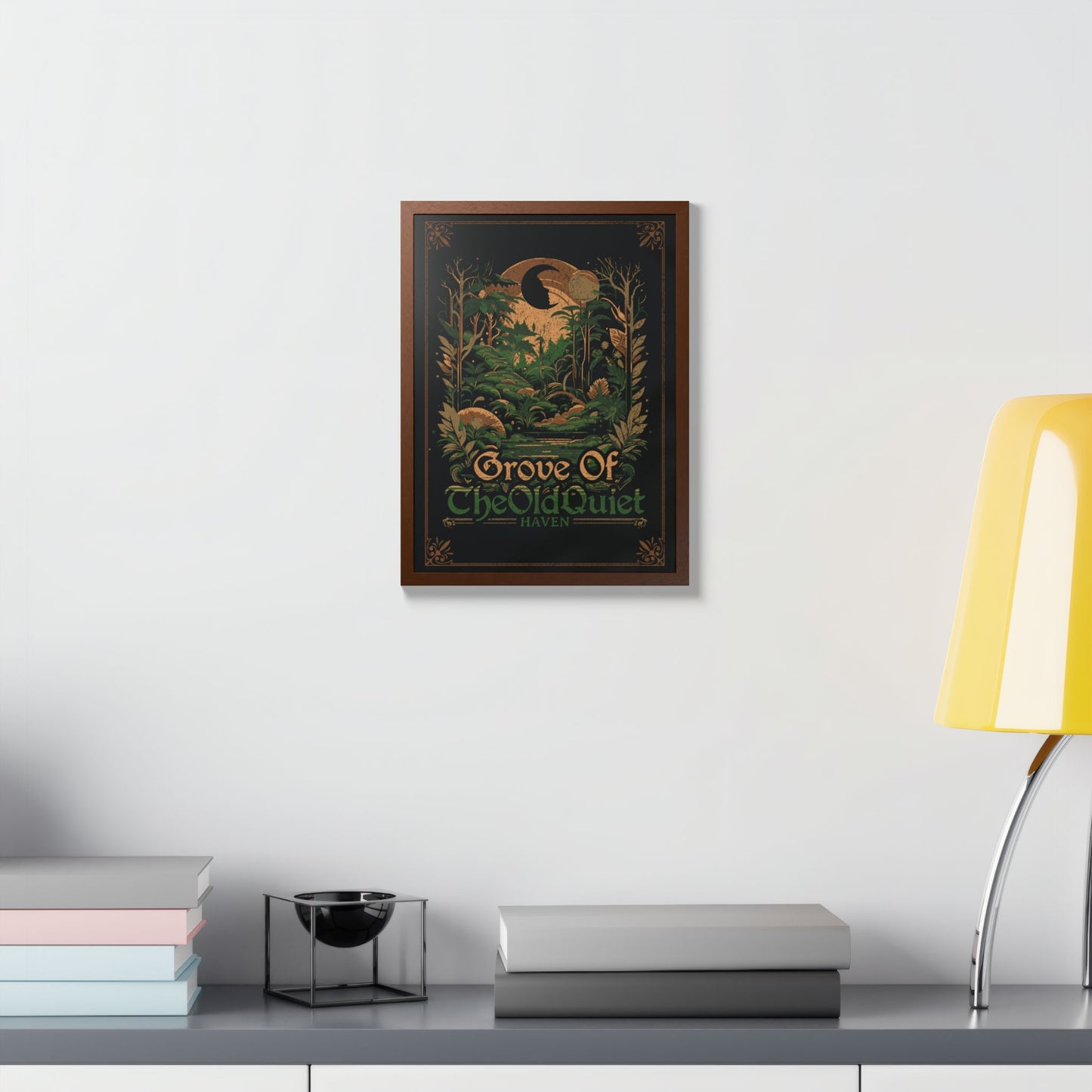 Grove of the Old Quiet Framed Print | Vintage Forest Wall Art