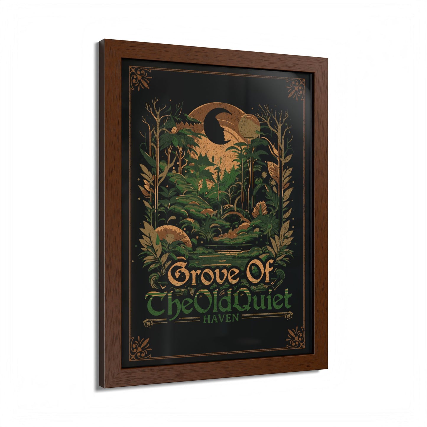 Grove of the Old Quiet Framed Print | Vintage Forest Wall Art