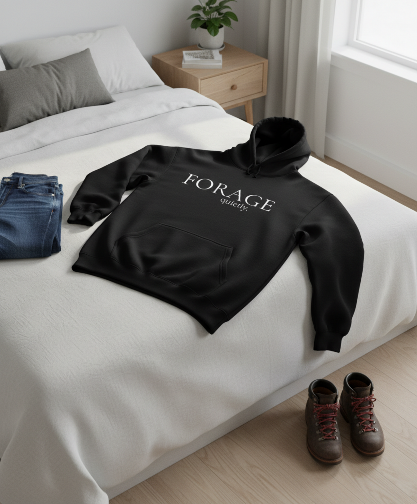 FORAGE Quietly Hoodie — "Wild Food Society" Collection