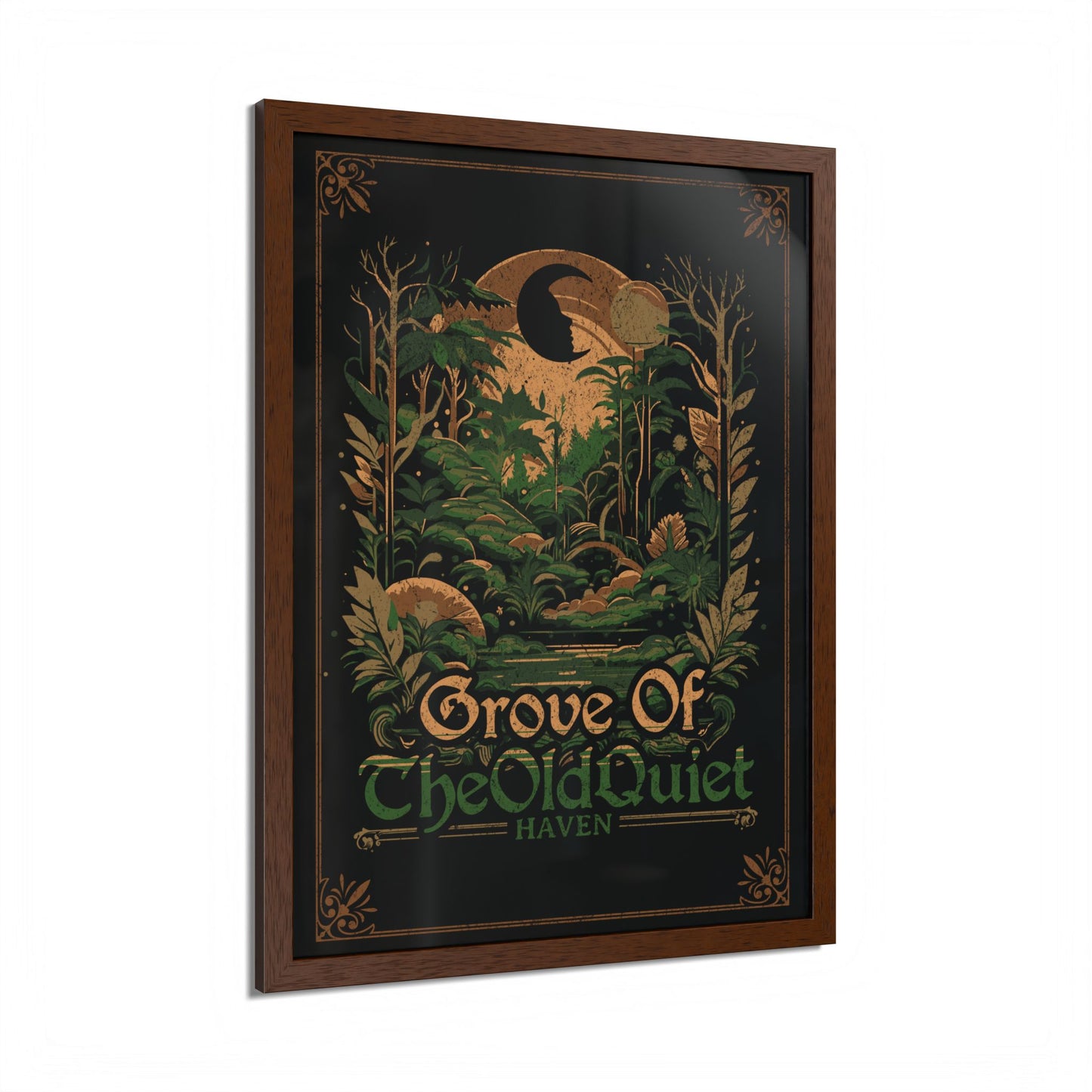 Grove of the Old Quiet Framed Print | Vintage Forest Wall Art