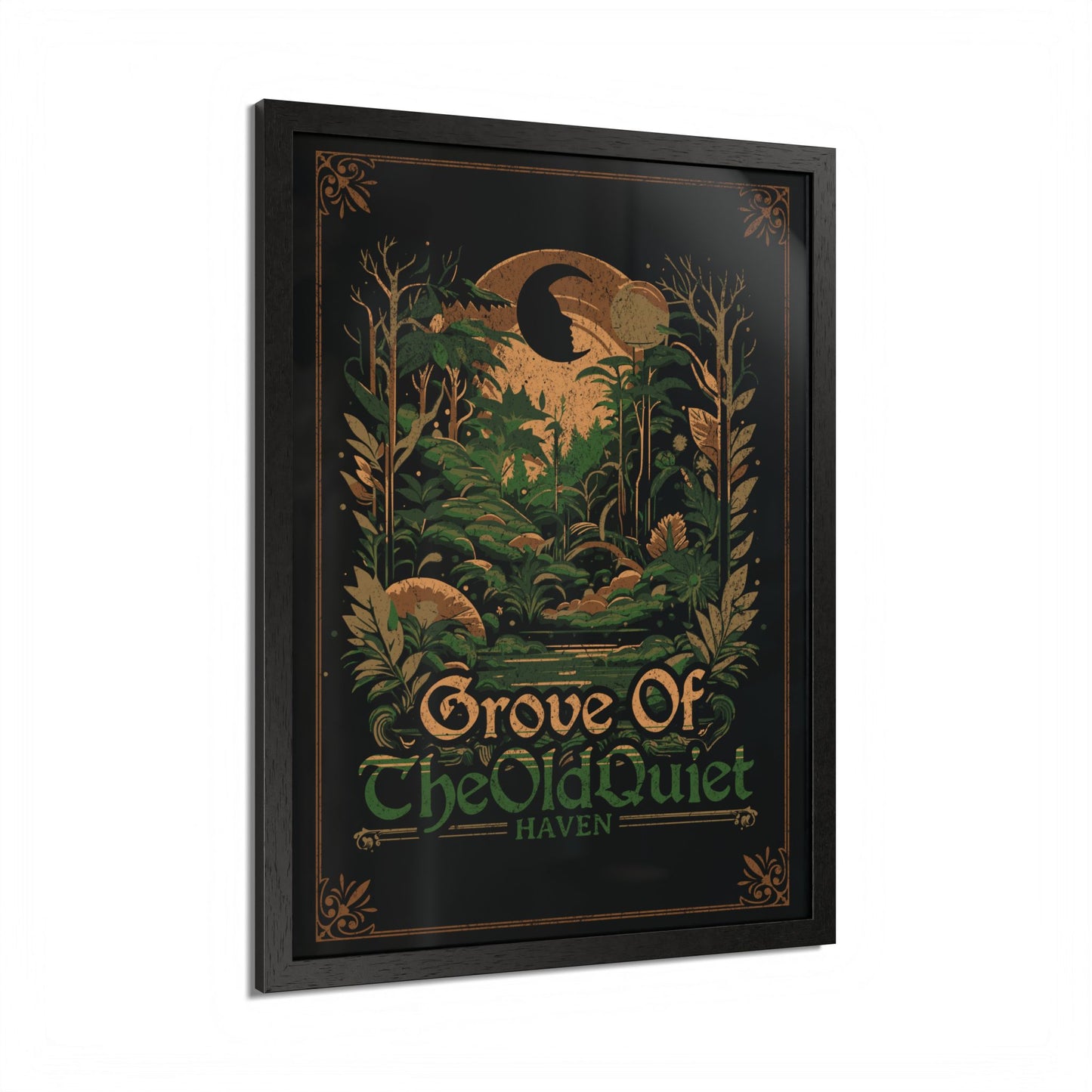 Grove of the Old Quiet Framed Print | Vintage Forest Wall Art
