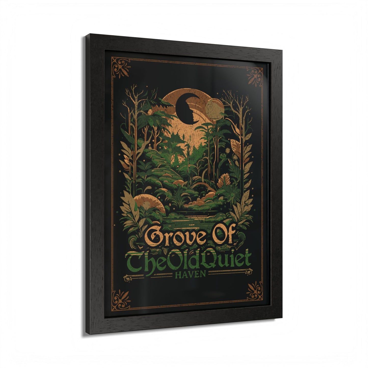 Grove of the Old Quiet Framed Print | Vintage Forest Wall Art