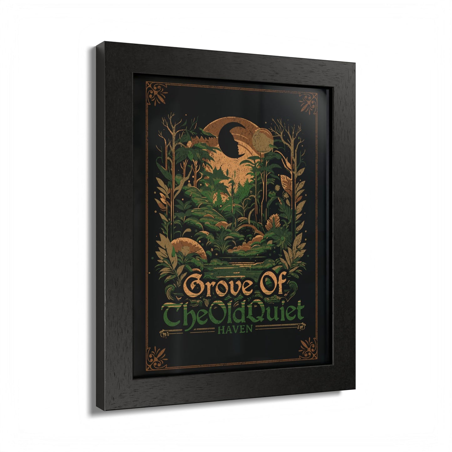 Grove of the Old Quiet Framed Print | Vintage Forest Wall Art