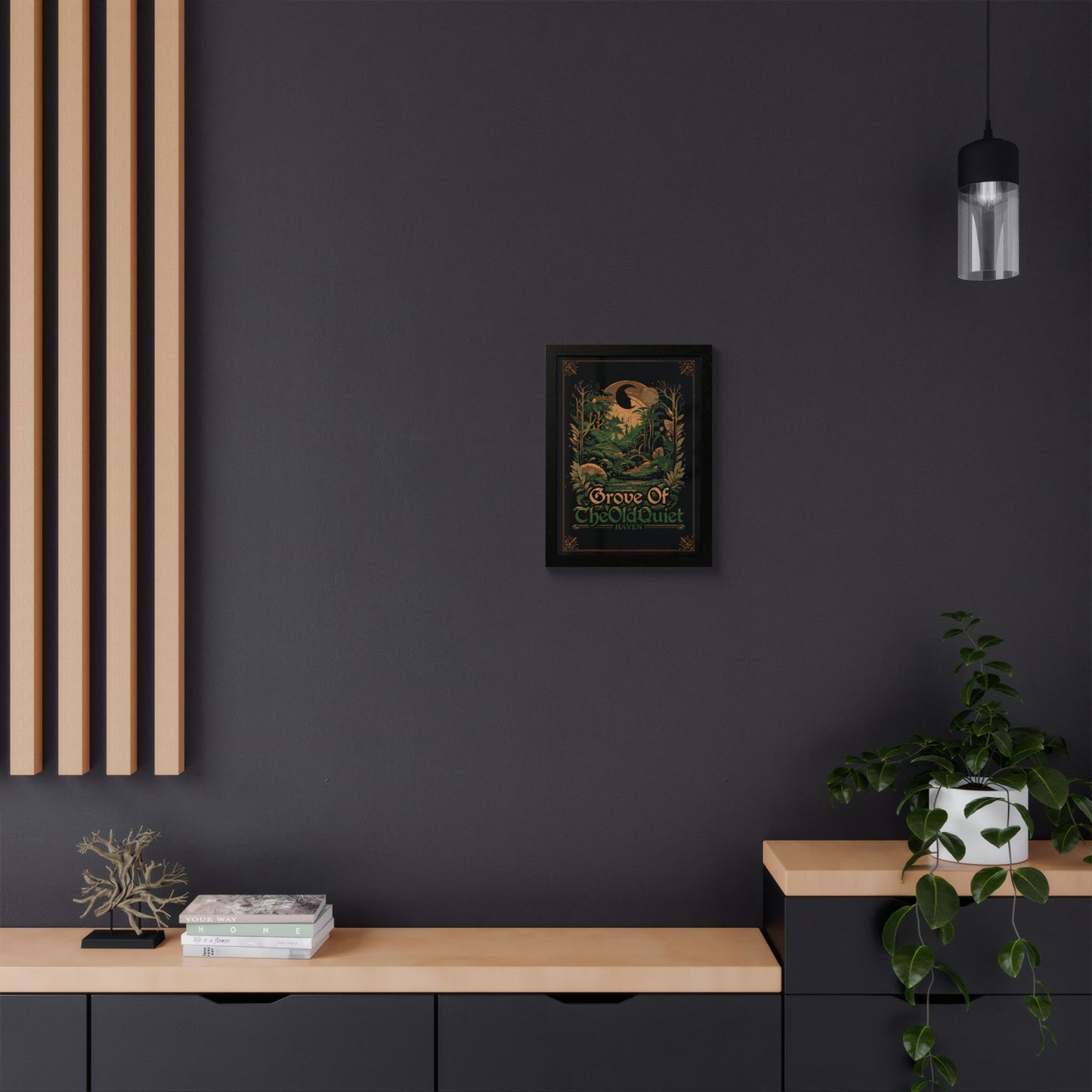 Grove of the Old Quiet Framed Print | Vintage Forest Wall Art